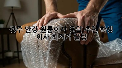 경주 안강 원룸이사 용달 추천: 학생 이사 최저가 꿀팁🍯